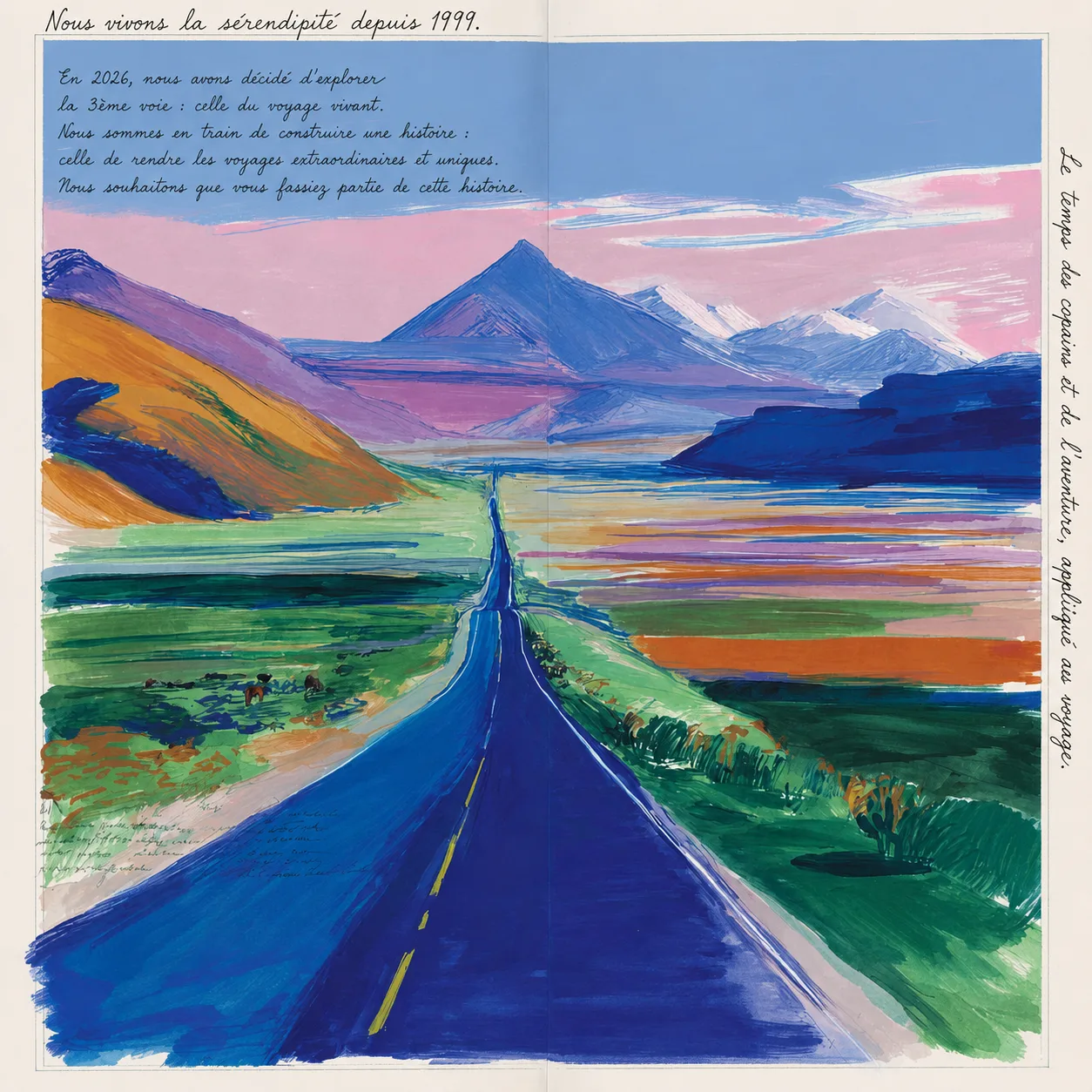 L’Altiplano bolivien et la route panaméricaine — dessin Terra φ